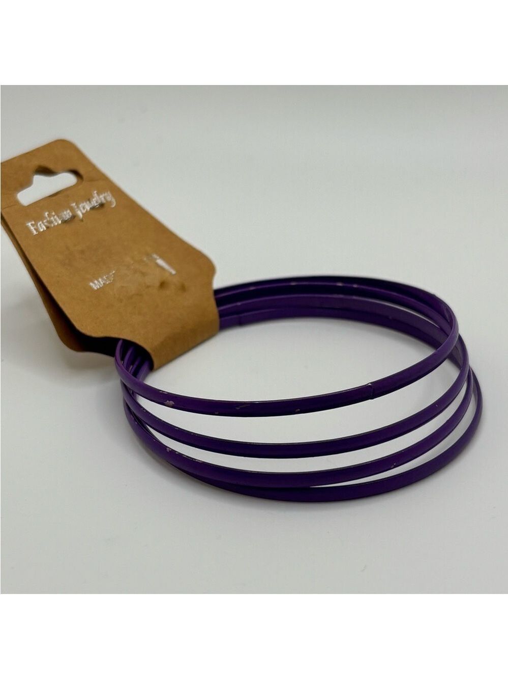Purple Bangle Bracelet Set